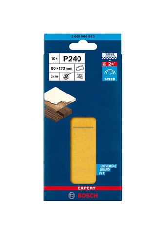 Bosch Expert C470 80 X 133 Mm 10'lu 240 Kum Zımpara Kağıdı 2608900883