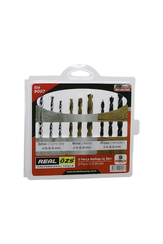 Northcity 9 Parça Matkap Ucu Seti Beton/metal/ahşap 5/6/8 Mm