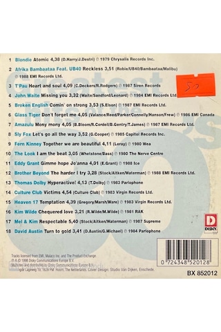 Plak Değildir Cd Dir Cd Greatest Hits Of The 80's 6 Cd