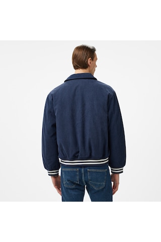 Tommy Hilfiger Tommy Jeans Crest Cord Letterman Erkek Mavi Ceket