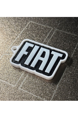 Markanıza Özel Petek Desenli Fiat Yeni Logolu 3d Anahtarlık