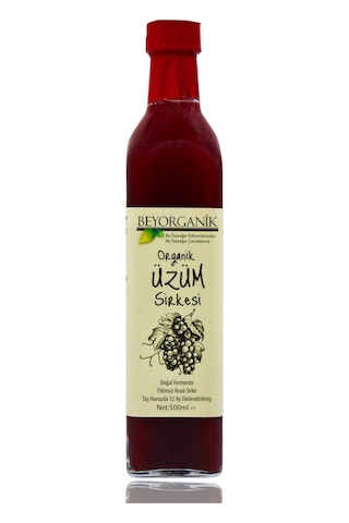 Beyorganik Organik Üzüm Sirkesi 500 ML