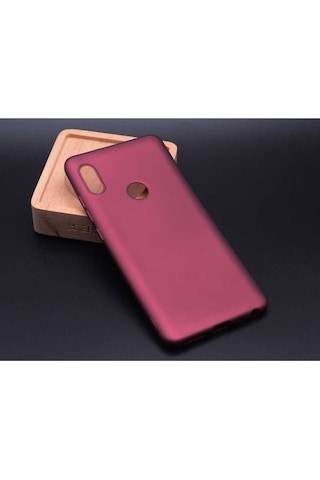 Xiaomi Redmi Note 5 Pro Kılıf Zore Premier Silikon Kapak Mürdüm