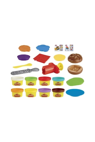 Play-Doh Mutfak Atölyesi Hamburger ve Patates Kızartması Oyun Ham