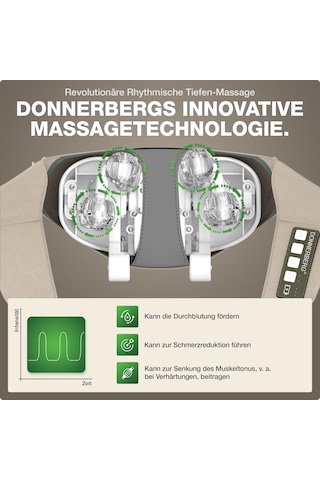 Donnerberg Proneck Boyun Masajı Kablosuz, Shiatsu Ve Derin Masaj
