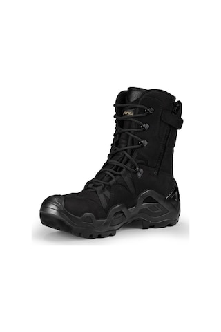 U Force Falcon Su İtici Özellikli Askeri Tactical Outdoor Fermuarlı Nubuk Bot Siyah