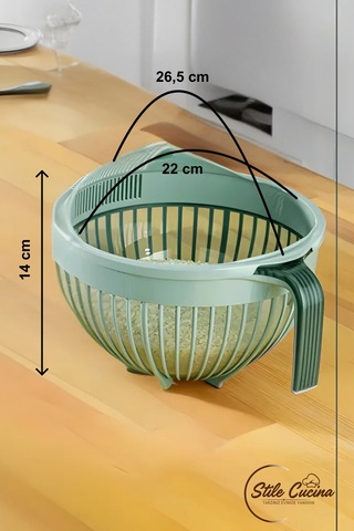 Linea Pirinç Süzgeci 3 Litre Yeşil Yeşil