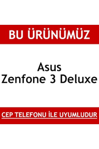 Asus Zenfone 3 Deluxe Kırılmaz Ekran Koruyucu Cam -Zs570Kl (412301121)