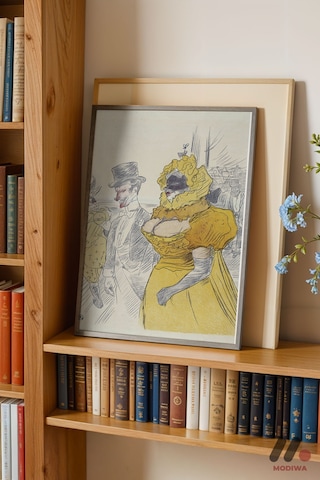 Toulouse-lautrec Vintage Afiş, Siyah Çerçeveli Duvar Tablosu - Sanatsever Hediyesi