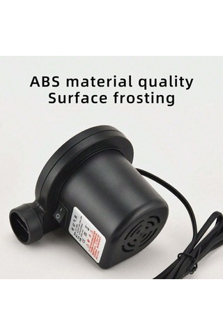 Lemestar Ev Ve Araç Kullanıma Uygun 50w Elektrikli Hava Pompa, 3 Adaptörlü Şişirme/boşaltma Fonksiyonu, Havlu Yatak, Havuz Oyuncakları İçin 110-240v 198b Avrupa Standartı