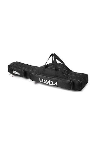 Lixada 120cm 3 Katmanlar Balıkçılık Kutup Çanta Taşınabilir,siyah