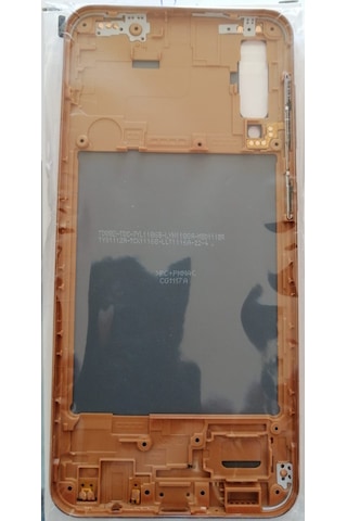 Samsung Galaxy A50 Uyumlu Kasa Turuncu - Yan Tuşlar Dahil, Lens Hariç Turuncu