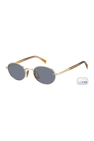 Oval Photochromic Güneş Gözlüğü Açık Mavi Cam Db 1196 T5u Altın