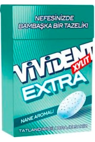 Vivident Xylit Extra Nane Aromalı Sakız Box 20 x 21 G