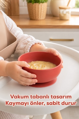 Porsima 34004-2 Silikon Vakumlu 300ml Mama Kasesi Kiremit