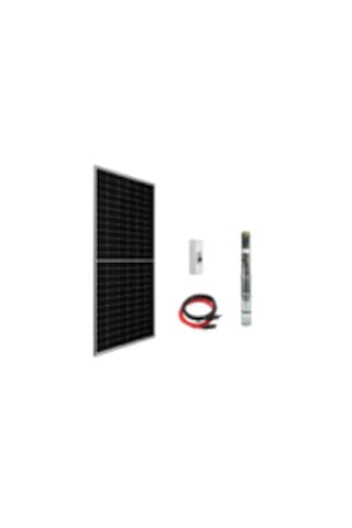 24 V 0.4HP 0.3 kW 300 W Watt Dc Kademeli Dalgıç Solar Pompa 455 Watt Güneş Paneli Solar Sulama Paket Sistem