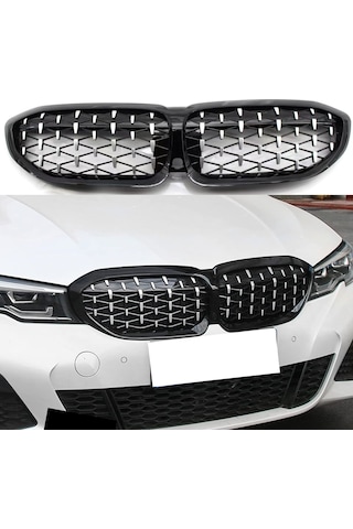 Bmw 3 Serisi G20 Diamond Ön Panjur Böbrek 2019-2022 Arası Uyumlu