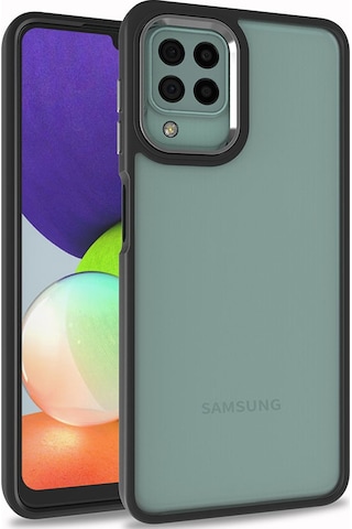 Zore Galaxy Uyumlu A12 Kılıf Msra Flora Kapak - Siyah Siyah