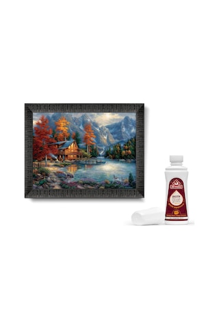 Art Puzzle Nehir Üzerinde Kış Gölgesi 1000 Parça Çerçeveli Puzzle