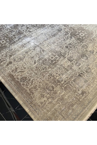 Elexus Halı Diamond 3847 Gri Vizon Modern Salon Halısı Gri Vizon