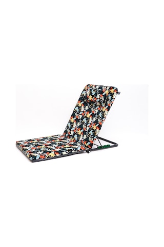 Herrmen Portatif Kademe Ayarlı Yastıklı ve Minderli Şezlong