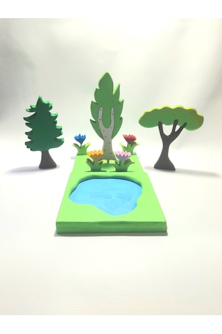 Woxwood Ahşap Oyuncak Çiftlik Hayvanları Gölet Temalı