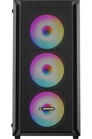 Rampage Beta Mesh 650w 80+ Siyah Temperli Cam 4x120mm Argb Fan Akak0rmp0007