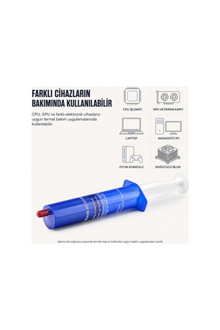 Mn1103sb 30 Gr Gri Termal Macun 1.8 W/mk Cpu Gpu İşlemci Laptop Ekran Kartı İçin Büyük Boy