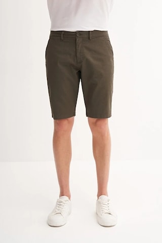 Cazador Slim Fit Bermuda Kısa Dar Paça Şort 6015 Haki