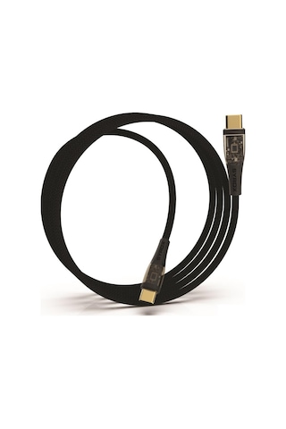 Syrox C139tt Transparan Led 60w Type-c To Type-c Ultra Hızlı Şarj & Data Kablosu