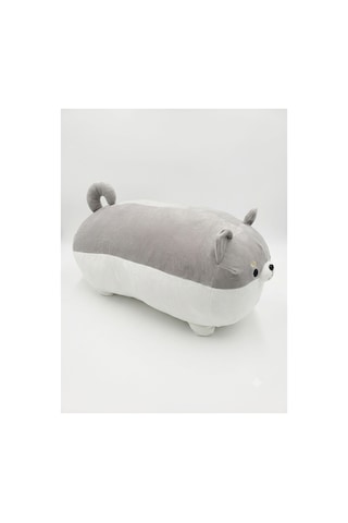 Shiba Inu Mochishiba Köpeği Peluş Oyuncak Gri