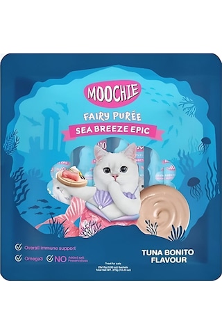 Moochie Çizgili Ton Balığı Aromalı Krema Kedi Ödülü 25 X 15gr