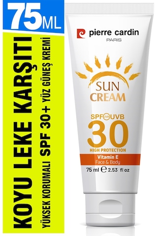 Pierre Cardin Leke Karşıtı Yüksek Koruyucu Yüz Güneş Kremi SPF30 75 ML
