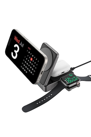 S-link Sw-cwf116 Siyah Telefon Kulaklık Akıllı Saat 15w 3 İn 1 Ma