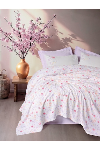 Cotton Box Estiva Çift Kişilik Pike Takımı Winsome Lila Lila