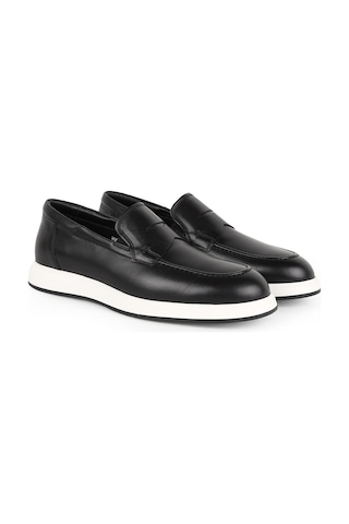Lbr Erkek Loafer %100 Hakiki Deri Bağcıksız Penny Makosen Hafif Beyaz Eva Taban Klasik Günlük Ayakkabı H1028 Syh-byz