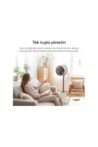 Xenon Smart Ayaklı Vantilatör Air Luxe / Akıllı 120 3d Salınım Sıcaklık Sensörlü 12s Zamanlayıcı X7433