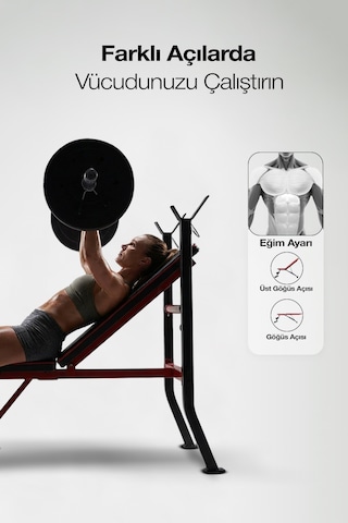 Ayarlanabilir Mekik Bench Ağırlık Sehpası Luna