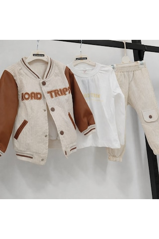 Donino Baby Road Trips 3'lü Takım Krem
