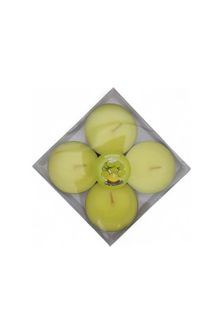 Citronella 4 'ü Kokulu Mum Sarı