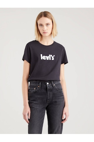 Levi's Lse The Perfect Kadın Siyah T-shirt Siyah