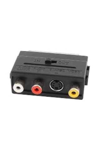 Svideo Scart Çevirici Scart Svideo Çevirici Çift Yönlü Scart Başlık S-video Scart Adaptör