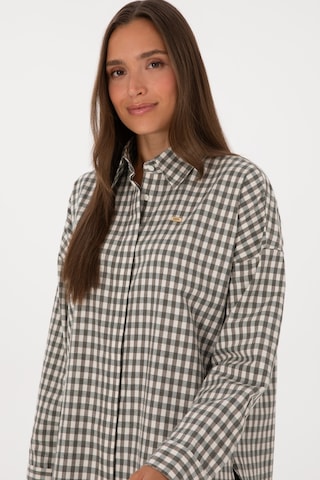 U.s. Polo Assn. Kadın Koyu Yeşil Gömlek Desenli 50316679-vr079 Koyu Yesıl