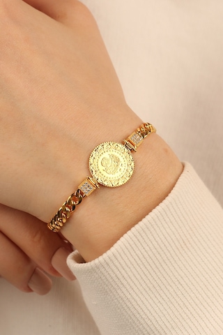 Çgk Çiğdem Gürel Kuyumculuk Çeyrekli Gurmet Altın Bileklik Gold