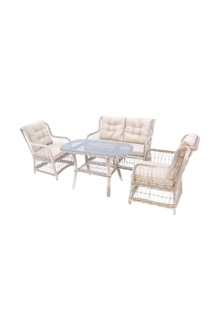Lavida Bahçe Oturma Takımı Rattan 2+1+1 Ve Sehpa