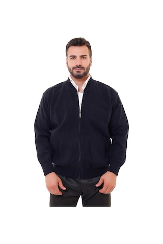 Bawcompany Erkek Lacivert Astarlı Çelik Örgü Hırka