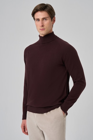 Morven Erkek Mürdüm Trend Core Spun Balıkçı Yaka Dynamic Fit Rahat Kesim Triko 26kc017010370 Mürdüm Mürdüm