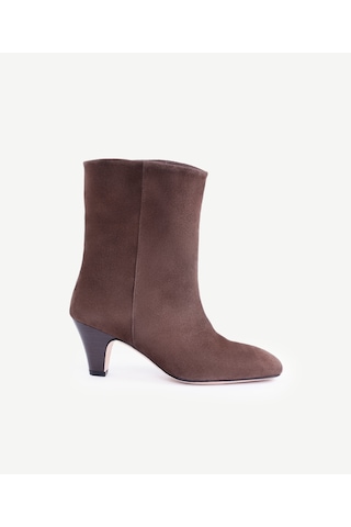 Yargıcı Topuklu Uzun Deri Bot 25kkay4018x 003 Kahverengi