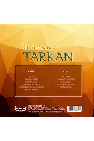Tarkan - Ölürüm Sana - Plak