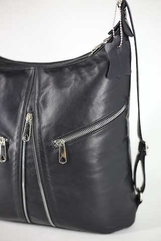 DERİNSS Hakiki Deri Kadın Siyah Sırt ve Omuz Çantası _ DKB501